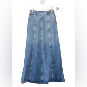 ZARA jean maxi skirt